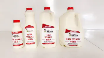 Hoyt farm raw whole milk